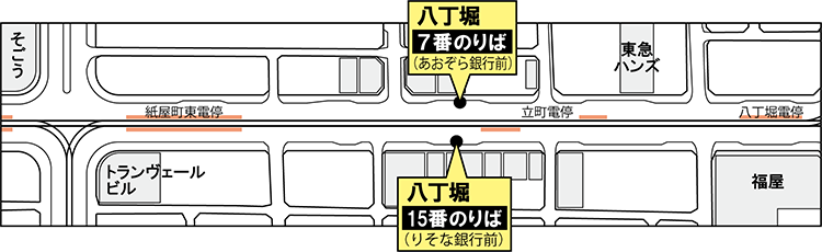 停留所位置図